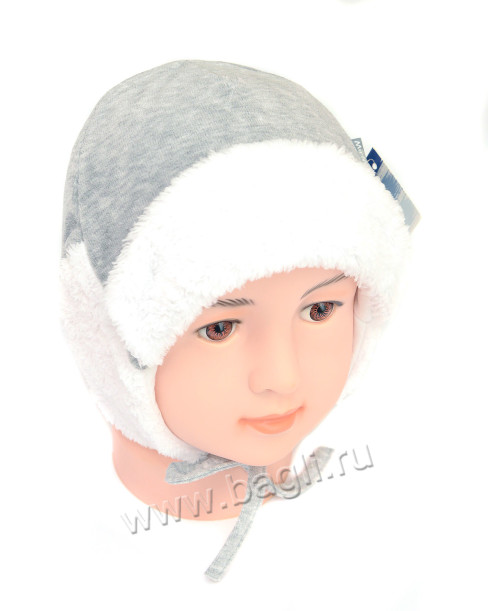 Серая шапка зимняя на подкладке MirMar - купить на bagli.ru