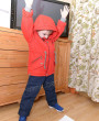 Фото Демисезонный костюм для мальчика Boom красный. Lapland