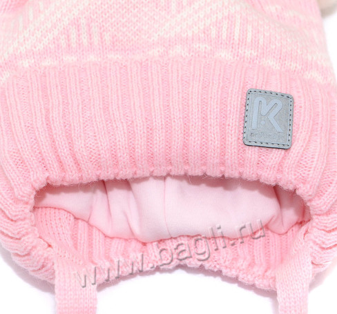 Фото Зимняя шапка Шалунья розовая. Prikinder 