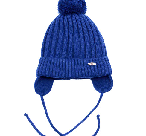 Фото Зимняя шапка для мальчиков Boy, синий. Grans, Польша