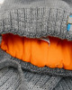Фото Зимняя шапка с шарфом серая, Barbaras Польша
